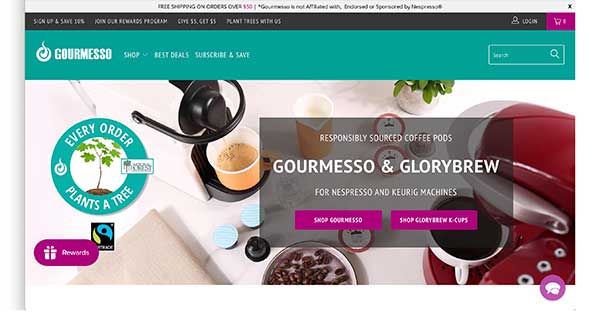 gourmesso home page