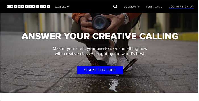 creative live home page