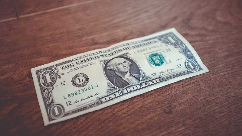 personal finance blog niche ideas - one dollar bill