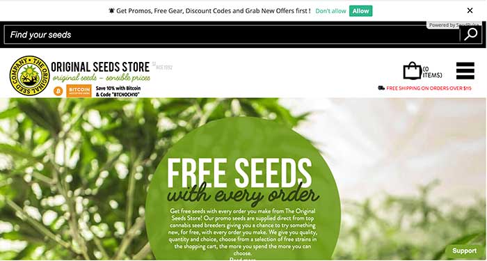 original seed store home page