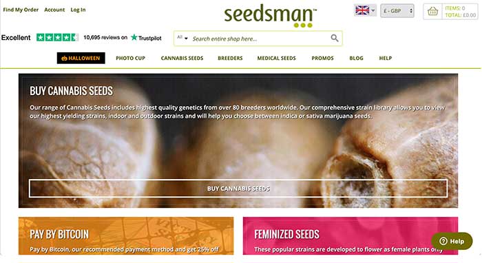 seedsman home page