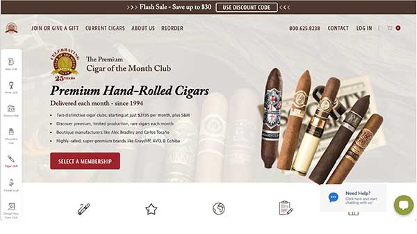 cigar of the month club home page