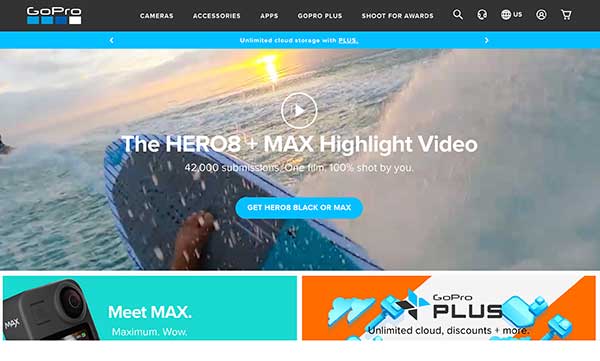 gopro home page