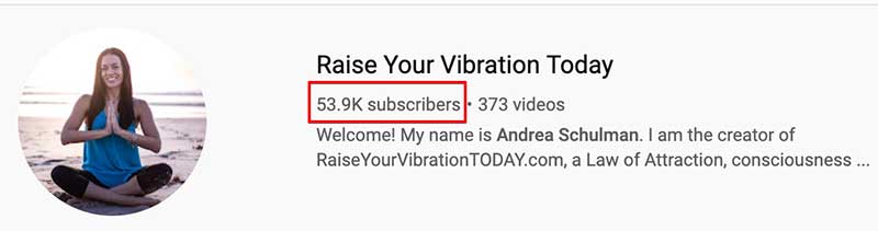 raise your vibration today youtuber