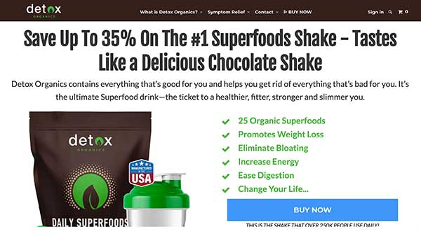 detox organics home page