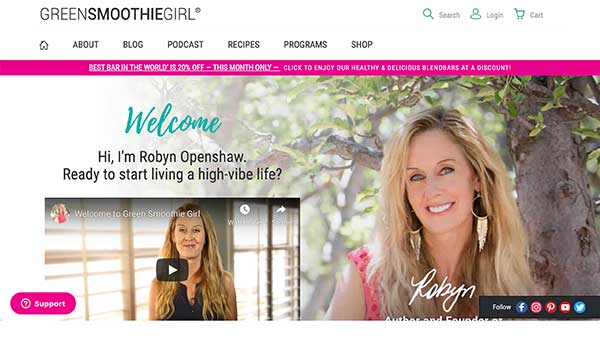 green smoothie girl home page