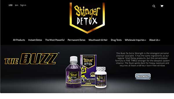 stinger detox home page