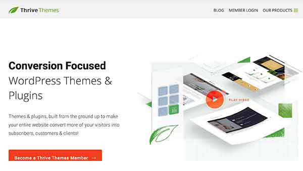 thrive themes home page