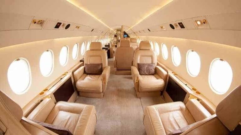 private jet interior